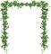 2pcs Artificial Ivy Artificial Vines Artificial Plants 71 Inch (Scindapsus Vines) 9.5"D x 9.5"W x 1.8"H